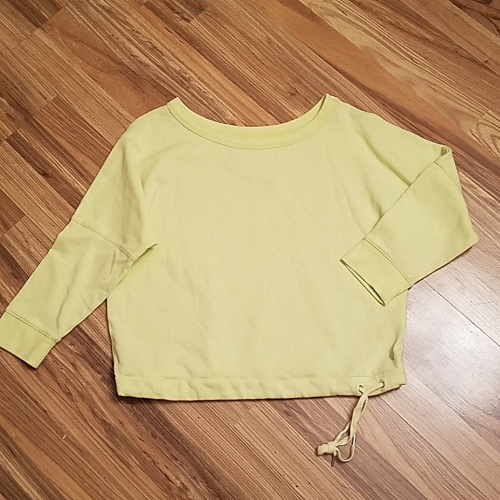 Chartreuse Victoria's Secret sweatshirt